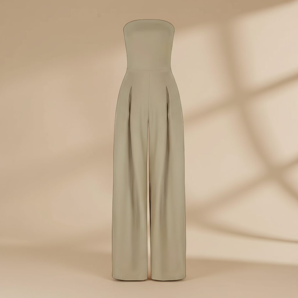 Isla | Combinaison Bustier à Jambes Larges