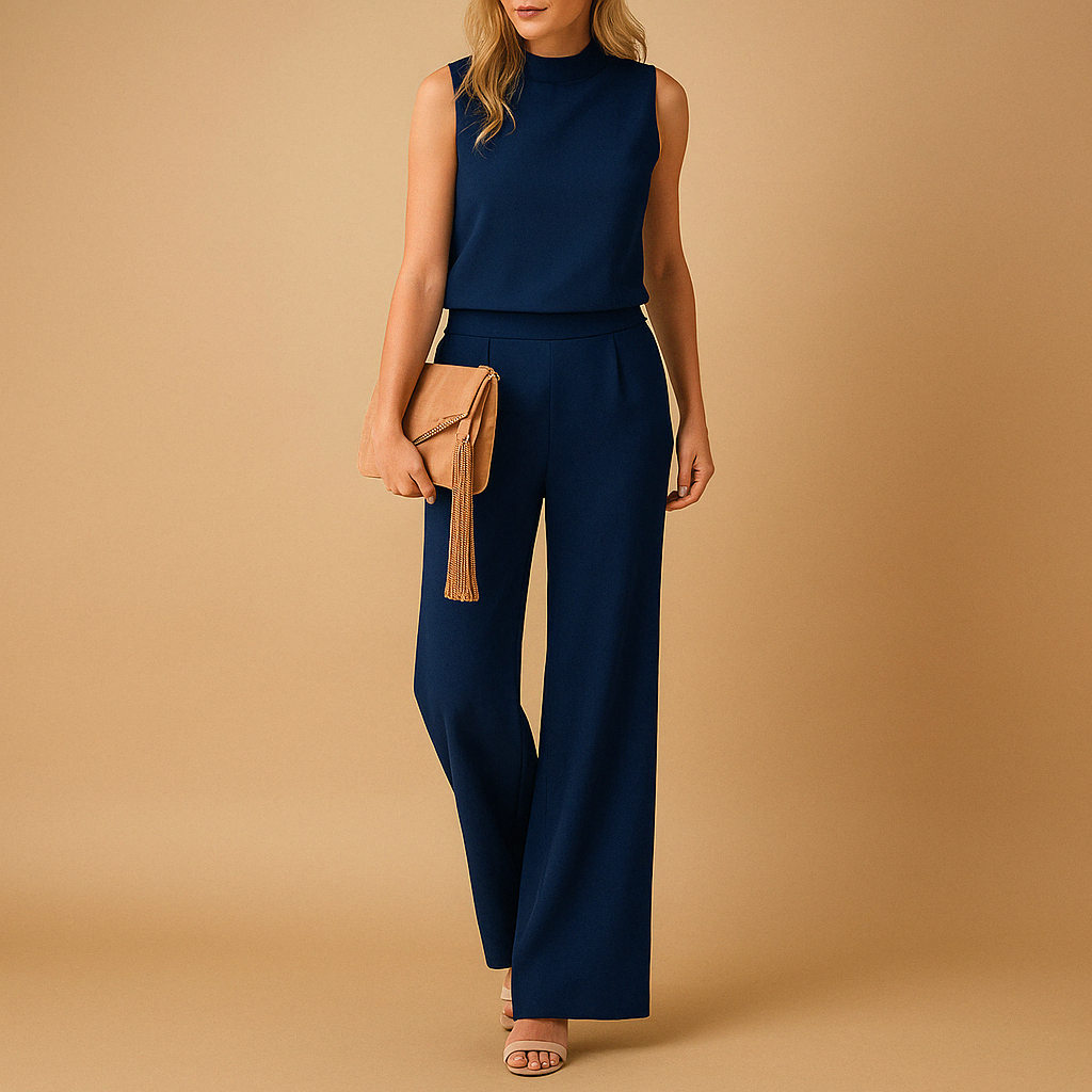 Elviana | Combinaison Pantalon Large Élégante