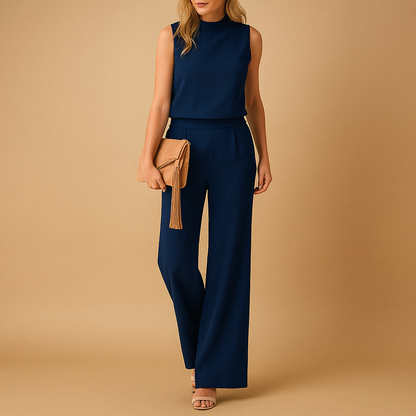 Elviana | Combinaison Pantalon Large Élégante