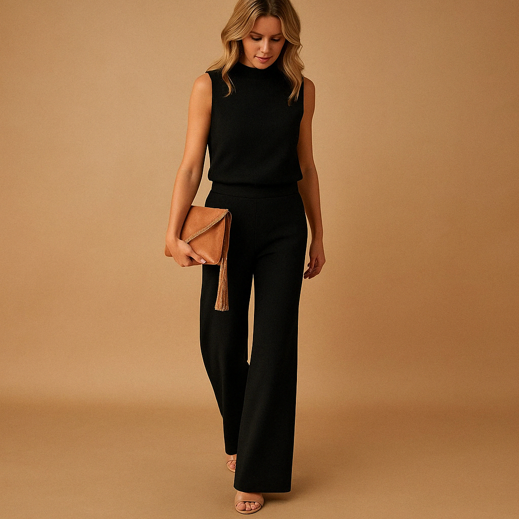 Elviana | Combinaison Pantalon Large Élégante