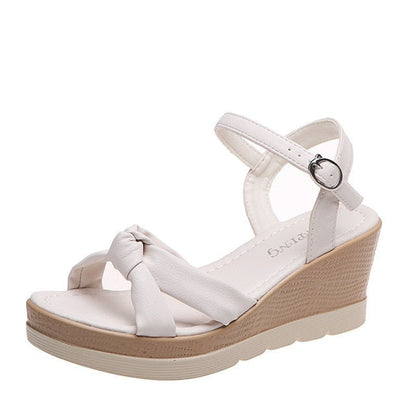 Soline | Sandales Compensées à Bride Cheville