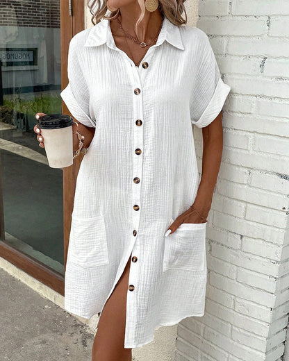 Mariette | Robe Chemise d’Été Décontractée