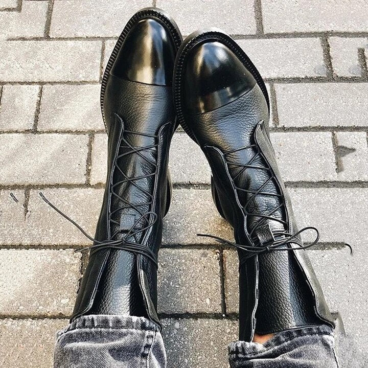Bottines à lacets hauteur cheville