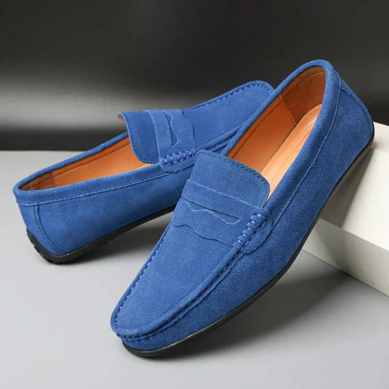 Mocassins femme sans lacet, fini mat