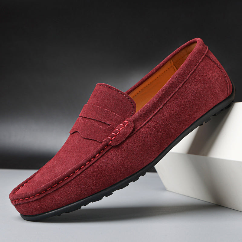 Mocassins femme mats à surpiqûres discrètes