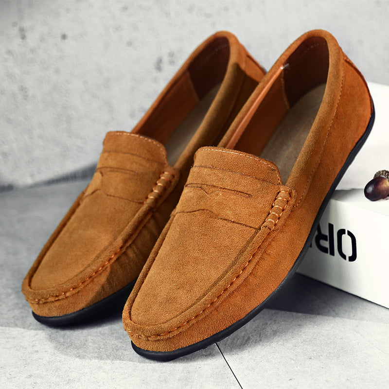 Mocassins femme mats à surpiqûres discrètes