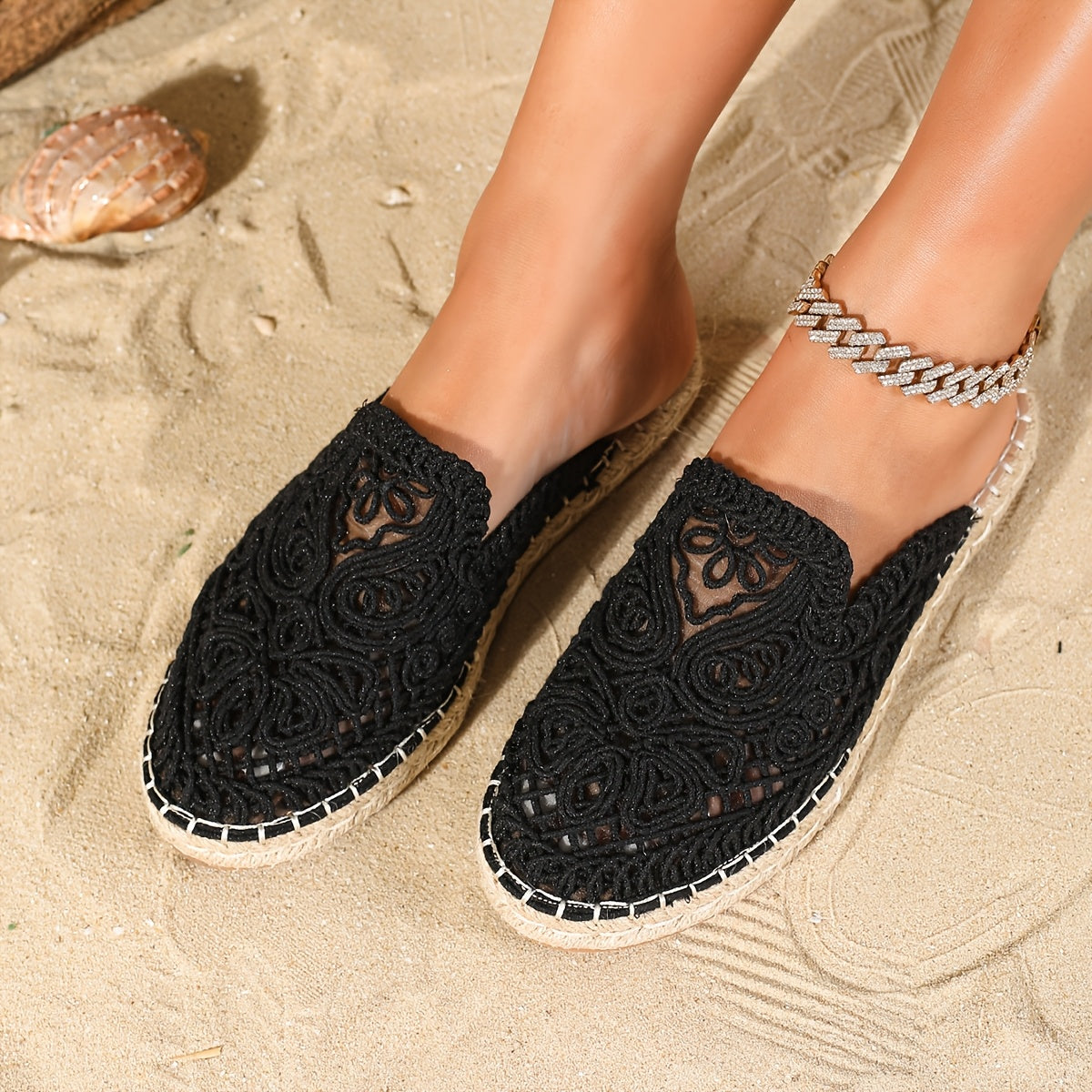 Mocassins à bride vus de l'arrière