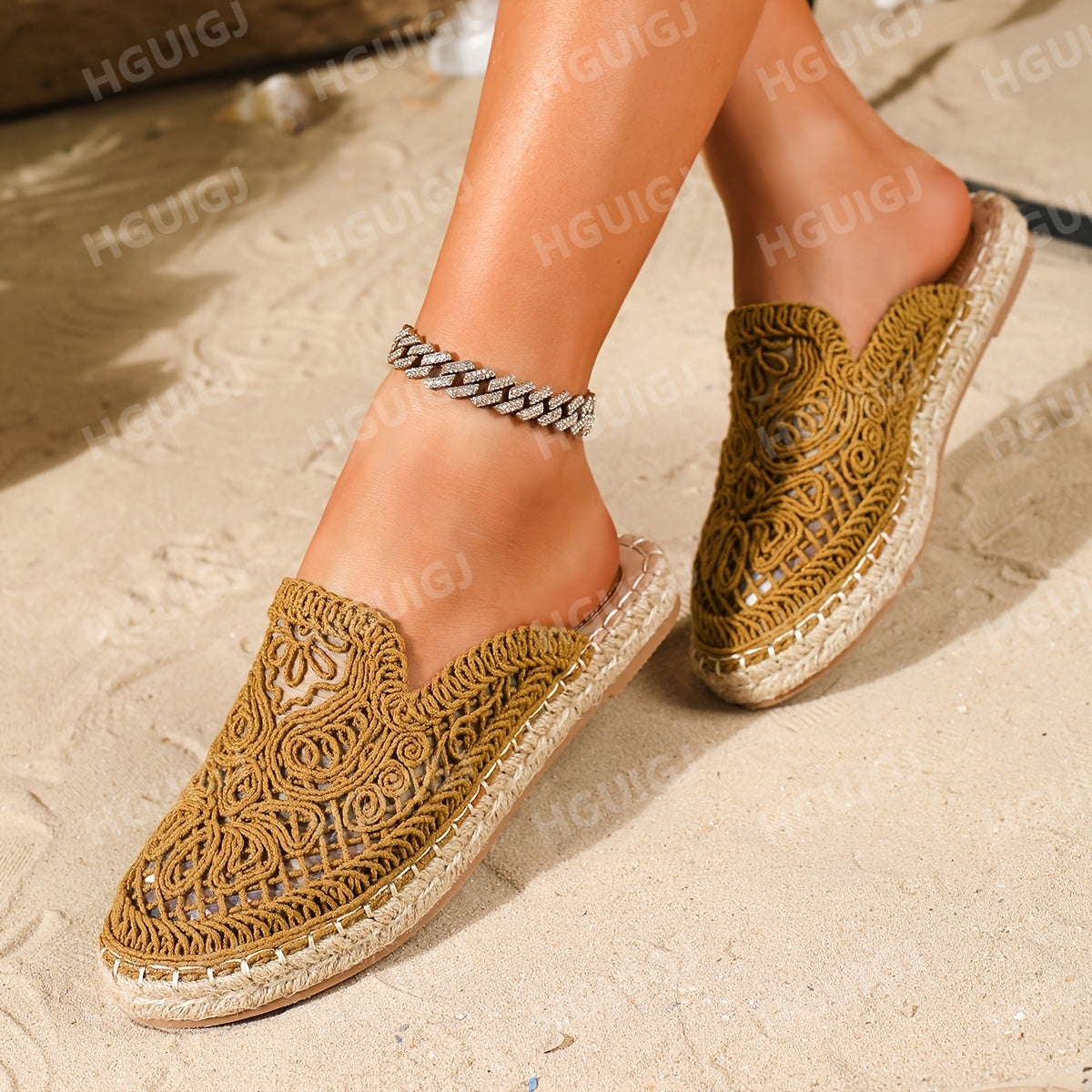 Mocassins à bride, détail du talon
