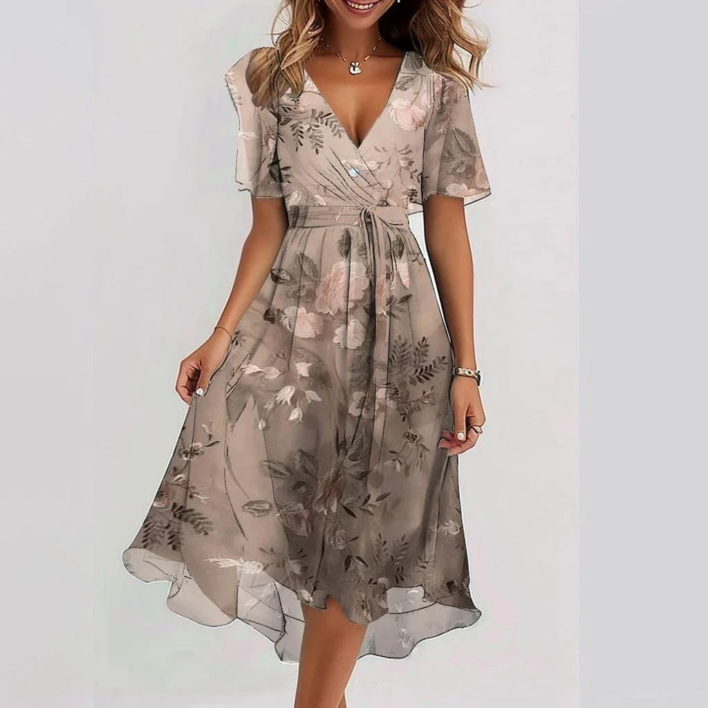Maïna | Robe Longue d’Été Fluide Élégante