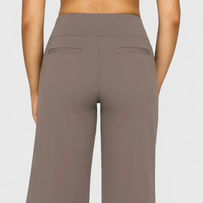 Amélie | Pantalon Droit Taille Élastique pour Quotidien