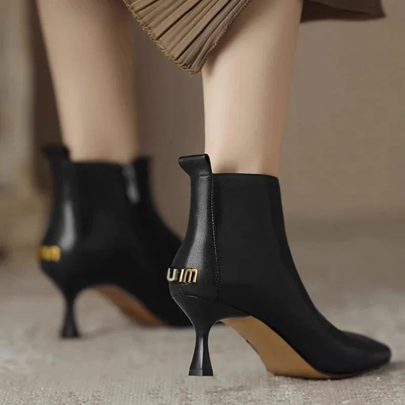 Ombréane | Bottines Bout Pointu Petit Talon