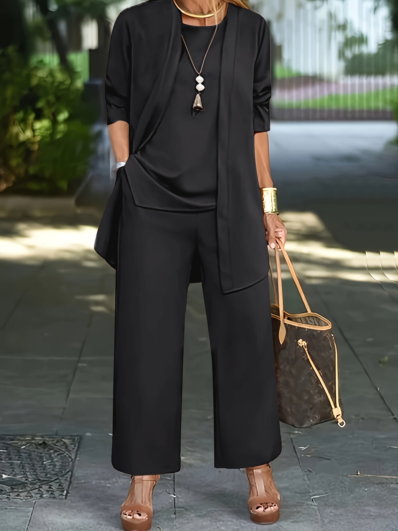 Nathalie | Ensemble Trois Pièces Pantalon pour Femme