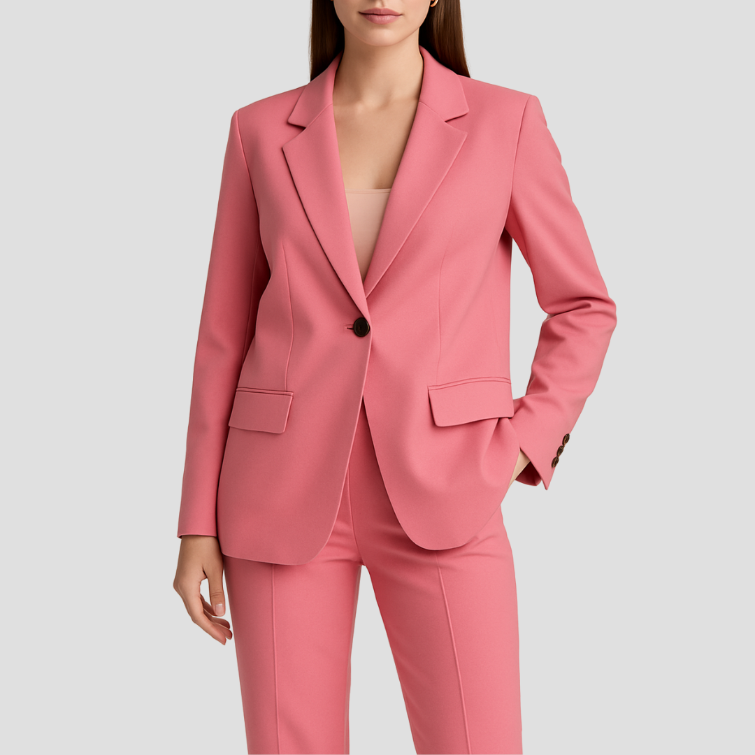 Ensemble tailleur femme blazer et pantalon assortis