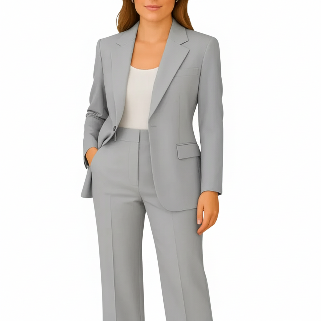 Tailleur deux pièces à blazer un bouton