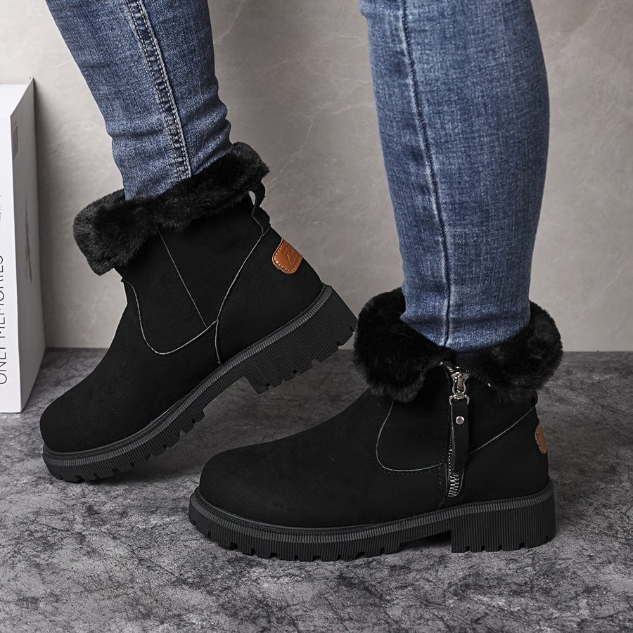 Bottines femme à semelle crantée antidérapante