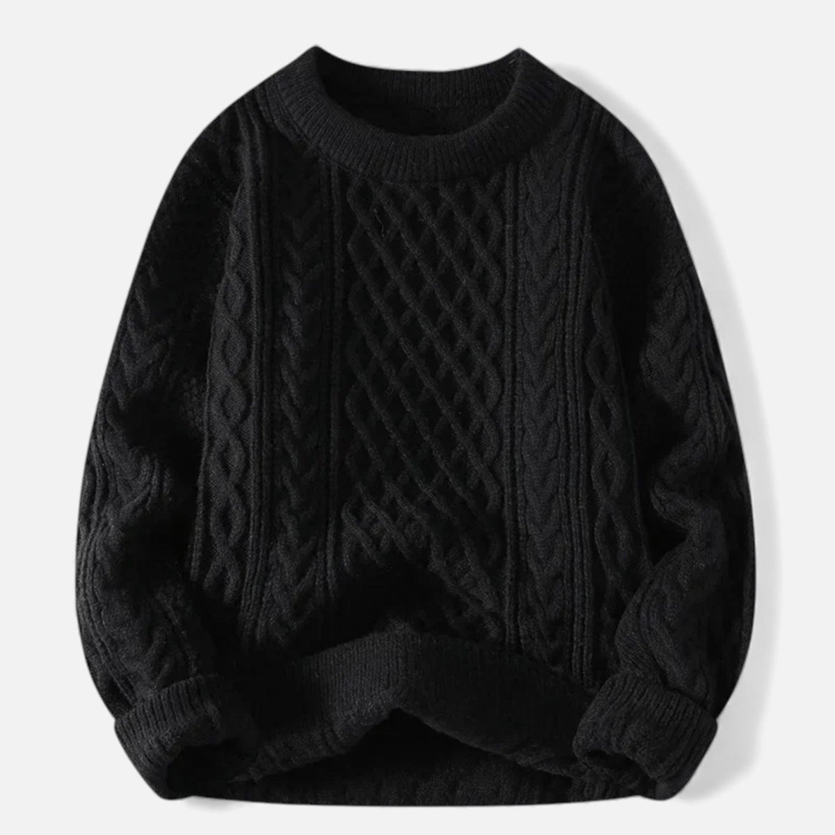 Lysandre | Pull Maille Torsadée Col Rond