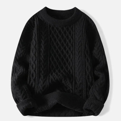 Lysandre | Pull Maille Torsadée Col Rond