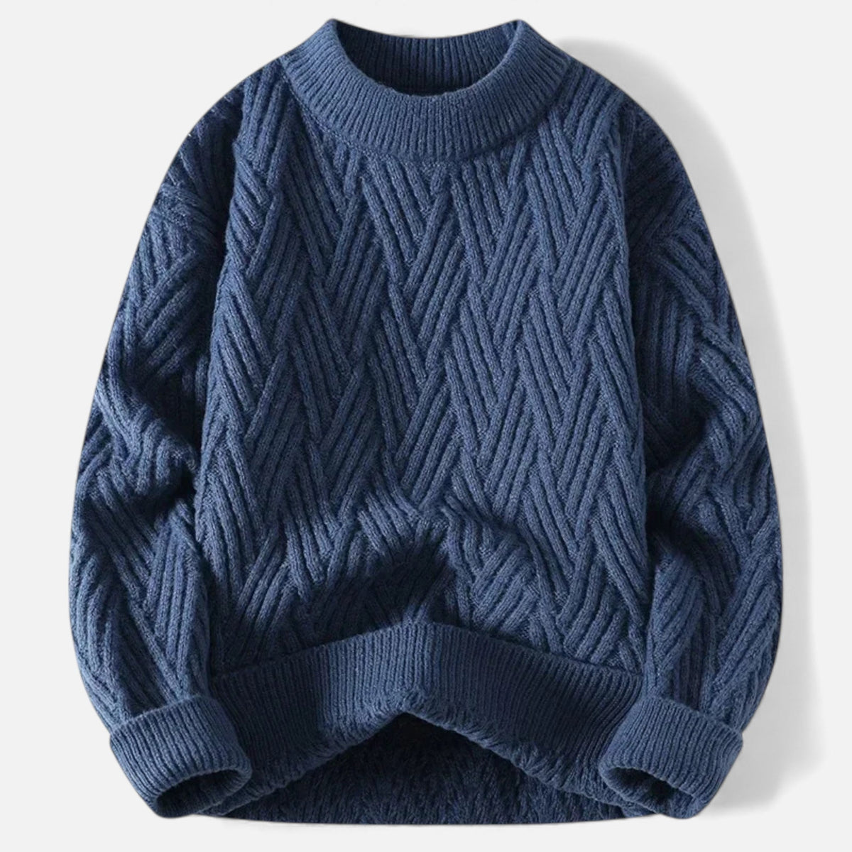 Lysandre | Pull Maille Torsadée Col Rond