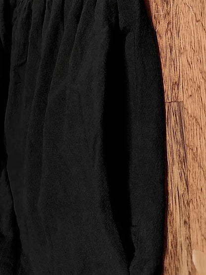 Élise | Robe midi femme légère avec poches et manches courtes
