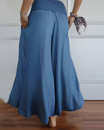 Madeleine | Pantalon Large à Taille Élastique
