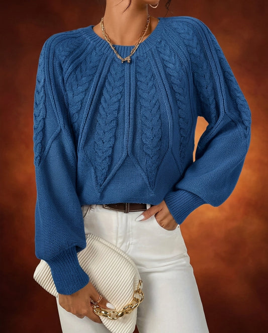 Roséane | Pull Court Maille Torsadée