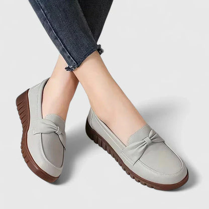 Mocassins plats femme, semelle coussinée et tige souple