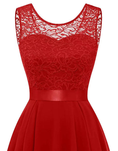 Berthilde | Robe Midi Asymétrique Sans Manches