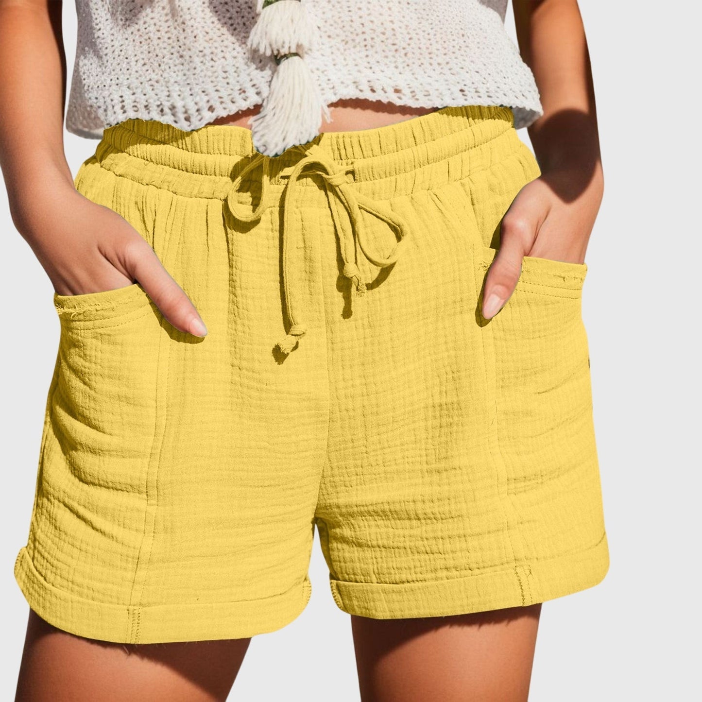Maya | Short Fluide Taille Haute pour Été