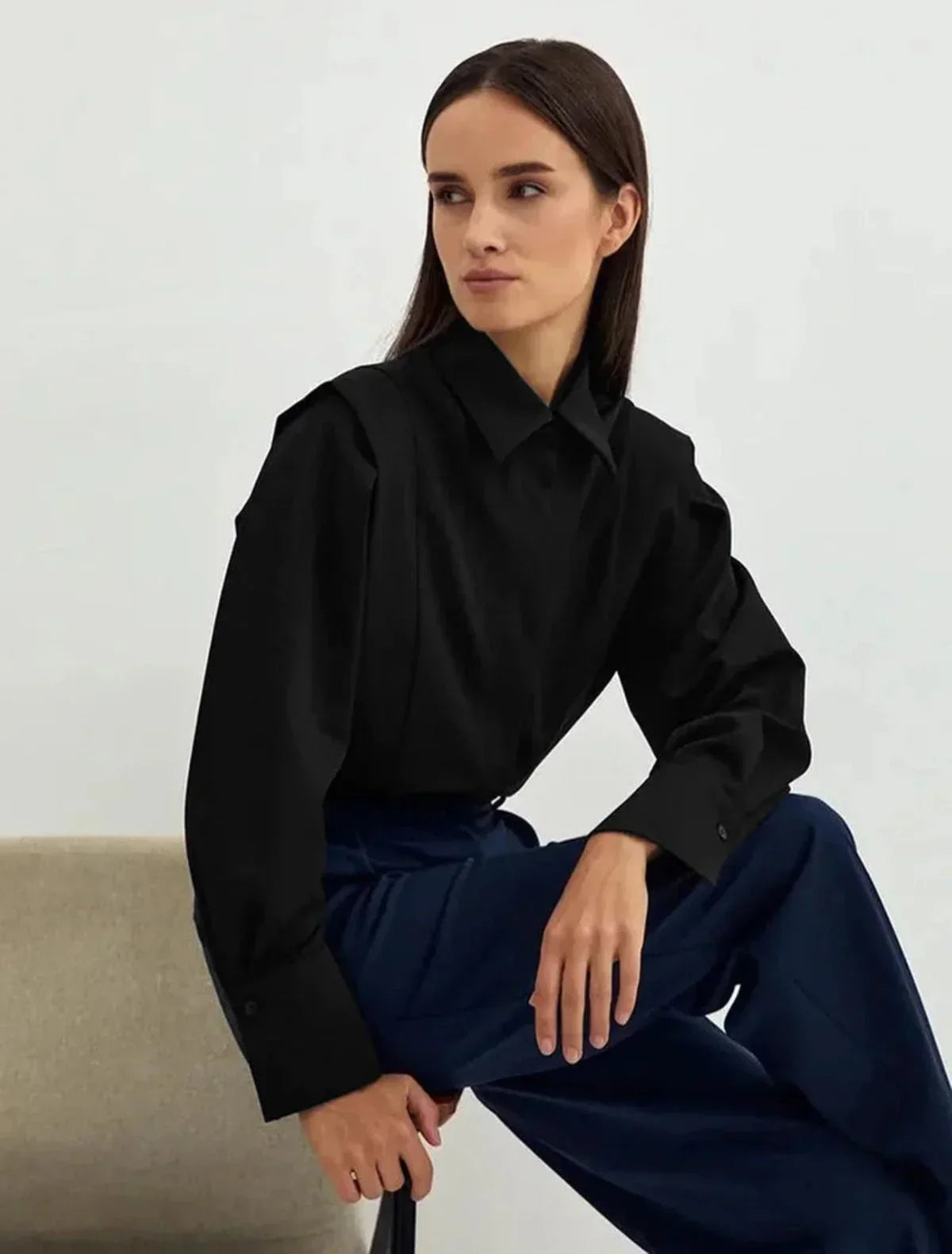 Irène | Chemise Coupe Carrée Boutonnée
