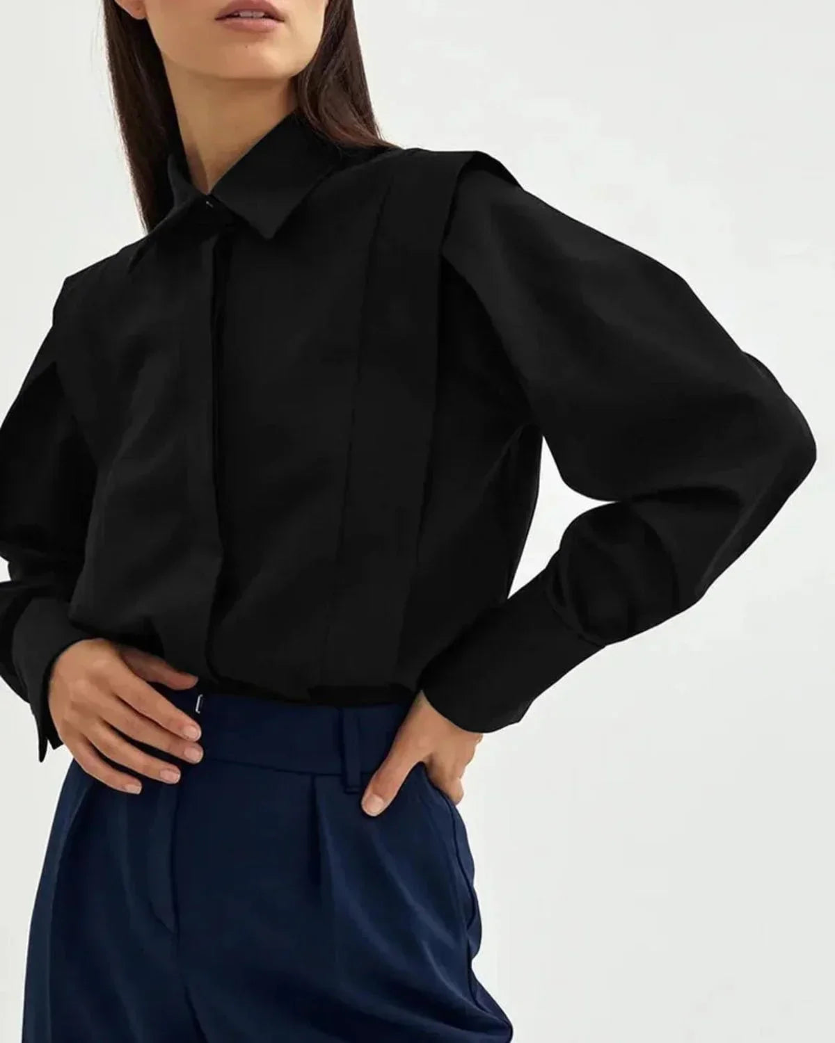 Irène | Chemise Coupe Carrée Boutonnée