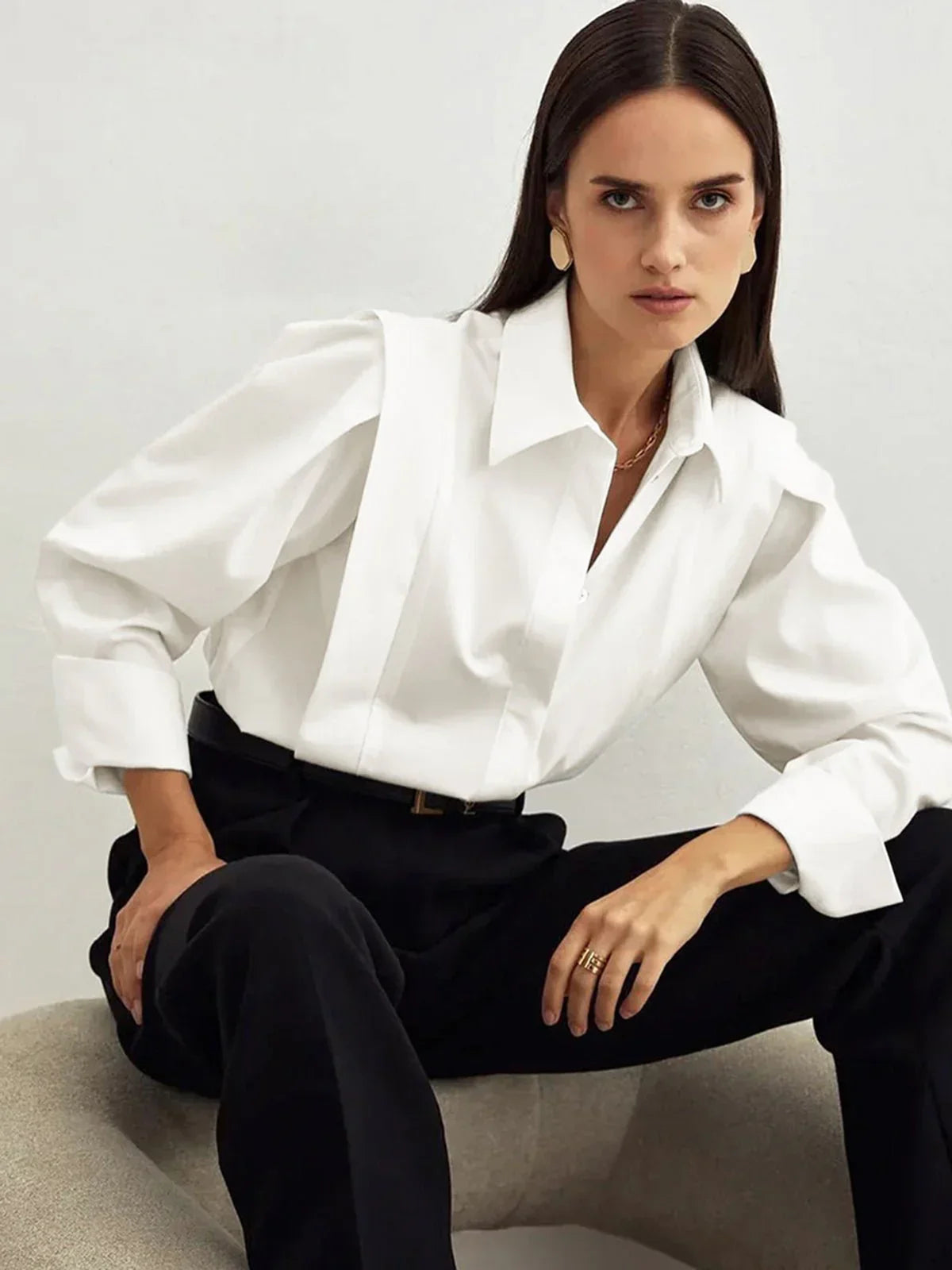 Irène | Chemise Coupe Carrée Boutonnée