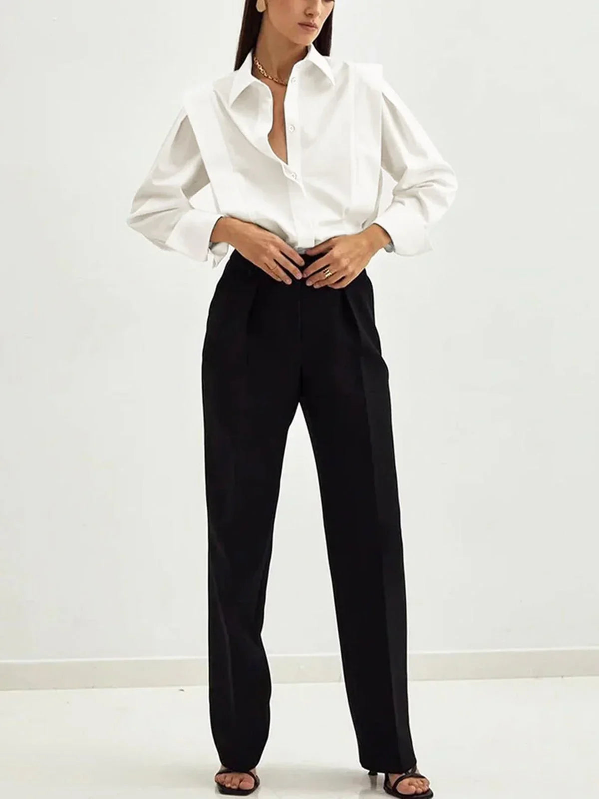 Irène | Chemise Coupe Carrée Boutonnée