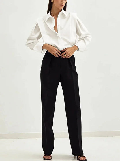 Bénédicte | Chemise Oversize Blanche Col V