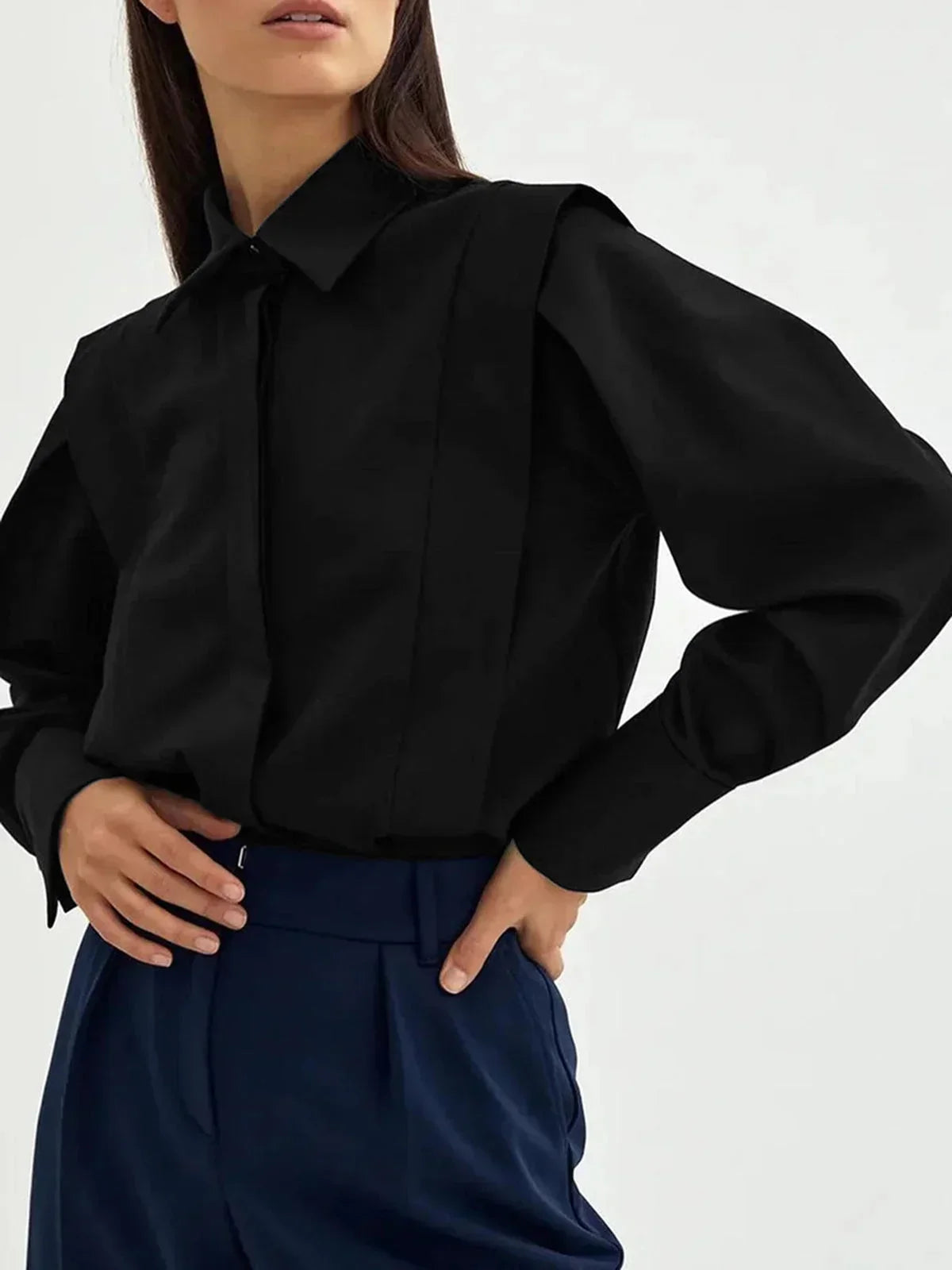 Bénédicte | Chemise Oversize Blanche Col V