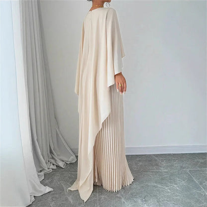 Christine | Robe Longue Plissée Fluide
