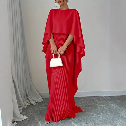 Christine | Robe Longue Plissée Fluide