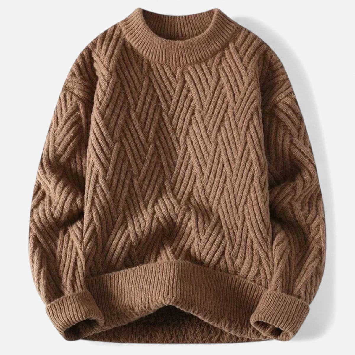 Lysandre | Pull Maille Torsadée Col Rond