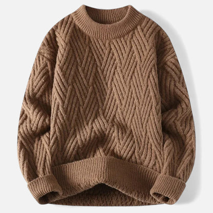 Lysandre | Pull Maille Torsadée Col Rond