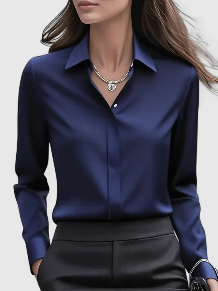 Elodie | Chemise Fluide Manches Longues