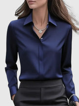 Elodie | Chemise Fluide Manches Longues