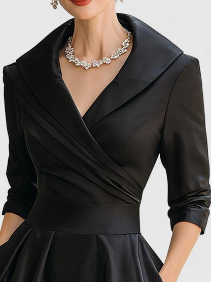 Rosalie | Robe midi femme chic avec poches