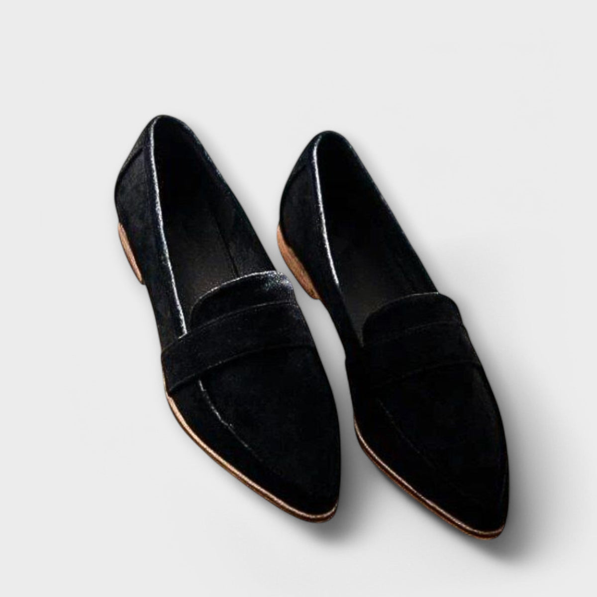 Mocassins bout pointu souples sans attache