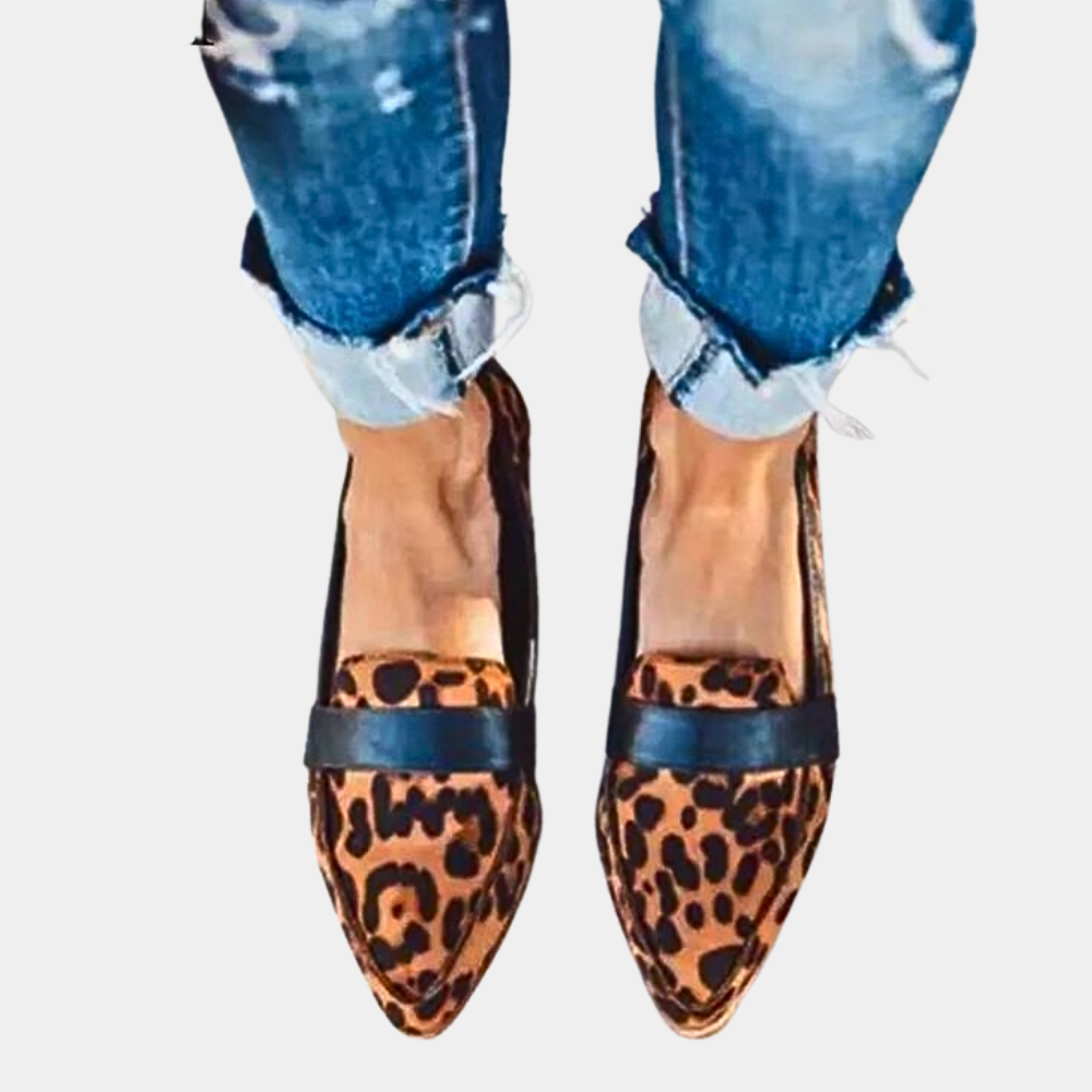 Mocassins à enfiler femme à bout effilé