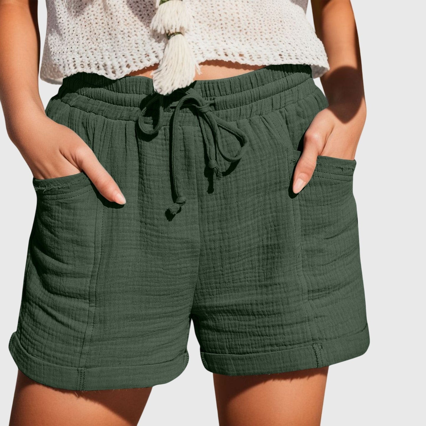 Maya | Short Fluide Taille Haute pour Été