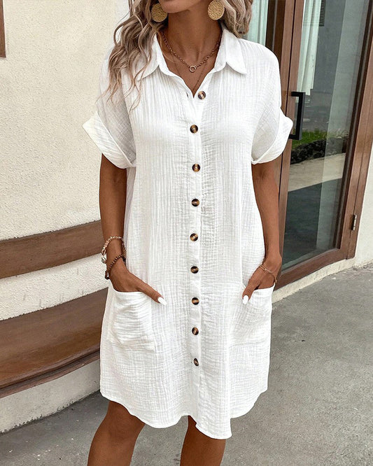 Mariette | Robe Chemise d’Été Décontractée