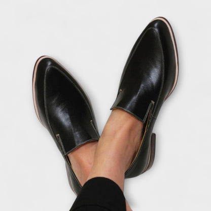 Jhazmiel | Mocassins Noirs Confort pour Femme
