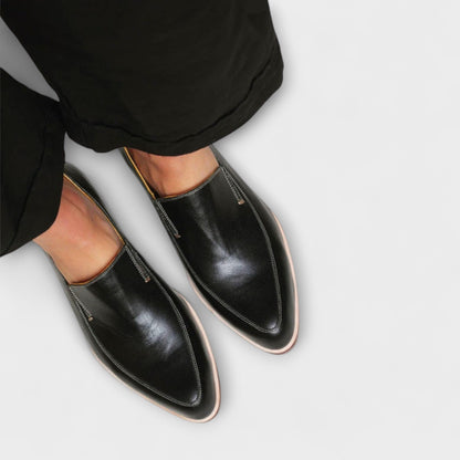Jhazmiel | Mocassins Noirs Confort pour Femme