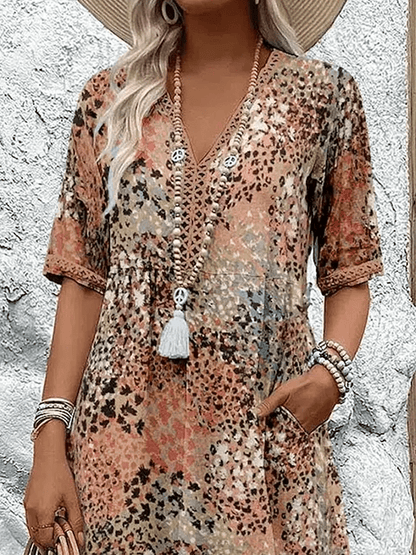 Marina | Robe Midi Bohème d’Été Colorée