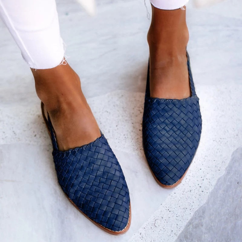 Patricia | Ballerines Ouvertes Tressées pour Femme