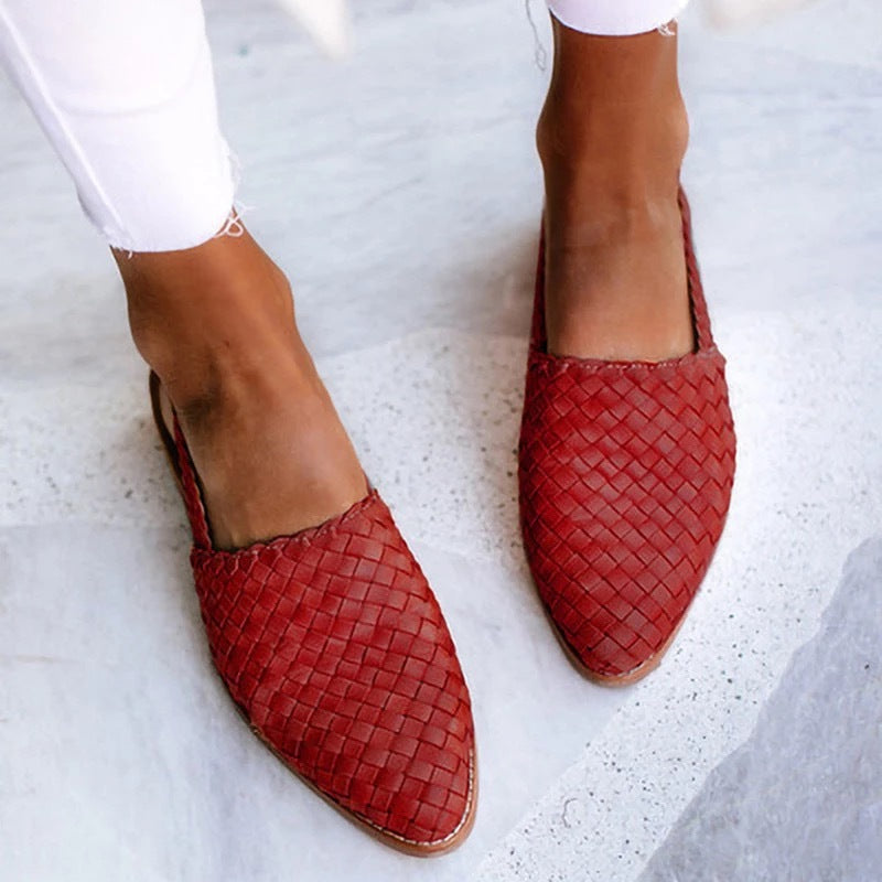 Patricia | Ballerines Ouvertes Tressées pour Femme